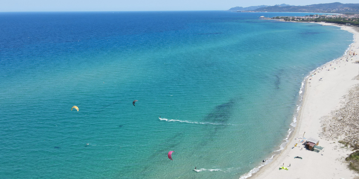 Il spot di wing foil Posada Sardegna